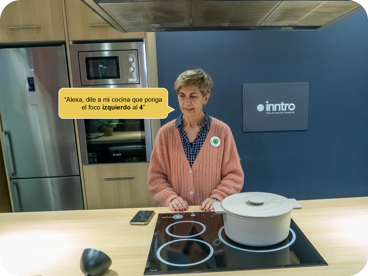 Cocina Inntro con control por voz mediante Amazon Alexa